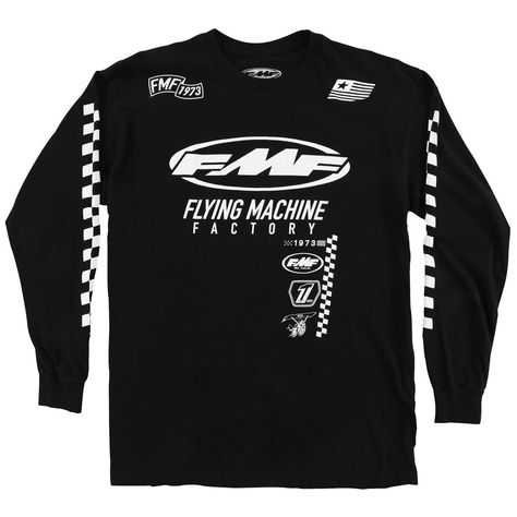 FMF Racing Rounders Mens Long Sleeve Tees Motocross Off Road MX T-Shirts Graphic Typography, Shirt Graphics, Mens Long Sleeve Tee, Shirt Ideas, Design Inspo, Motocross, Off Road, Mens Long Sleeve, Rocky