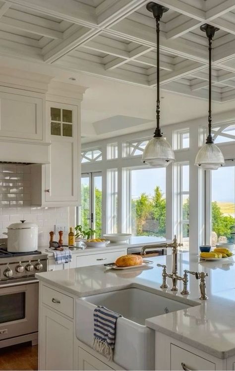 New England House Aesthetic Interior, House Remodel Inspiration, Costal House Aesthic, Costal House Ideas, Coastal Barndominium, Summer Beach House Aesthetic, Hamptons Style Homes Interiors, Coastal Home Aesthetic, Future Home Aesthetic