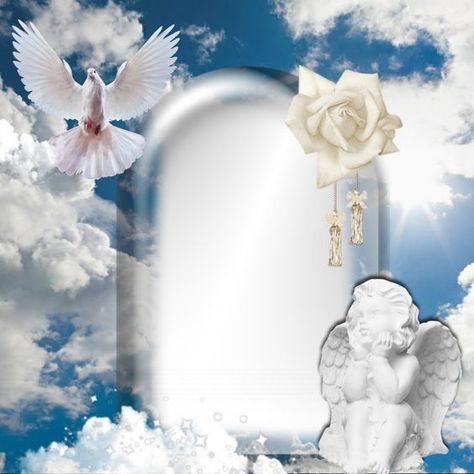 Birthday Wishes In Heaven, Happy Birthday Angel, Heaven Pictures, Photo Frame Images, Happy Heavenly Birthday, Foto Frame, Happy Birthday Wishes Photos, Memory Pictures, Birthday In Heaven