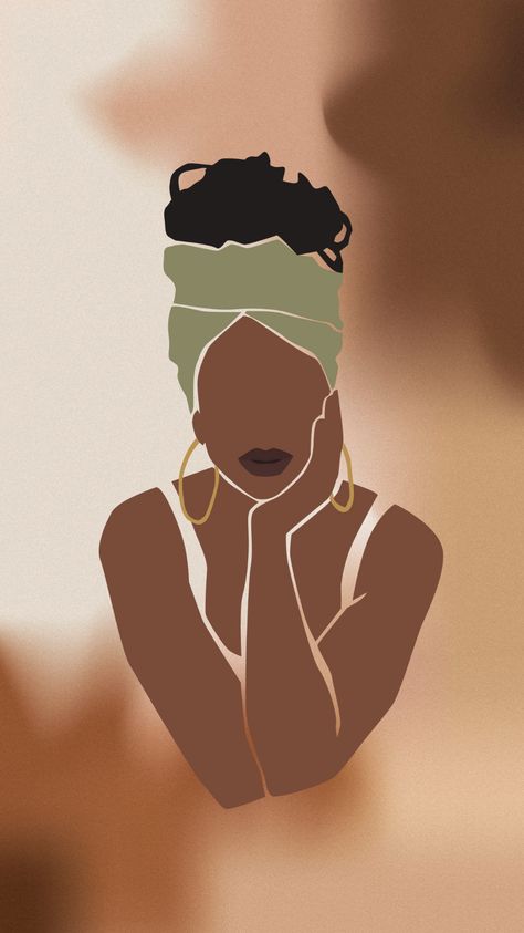 If you're a fan of abstract art, you'll love our collection of black woman iPhone wallpapers inspired by real women. Visit our site to download all 15 designs for free. Black Women Art Inspiration, Black Women Aesthetics, Wallpaper For Women Iphone, Black Women Background, Woman Pictures Art, Black Woman Art Wallpaper, Black Women Wallpaper Iphone, Woman Wallpaper Iphone, Aesthetic Women Wallpaper