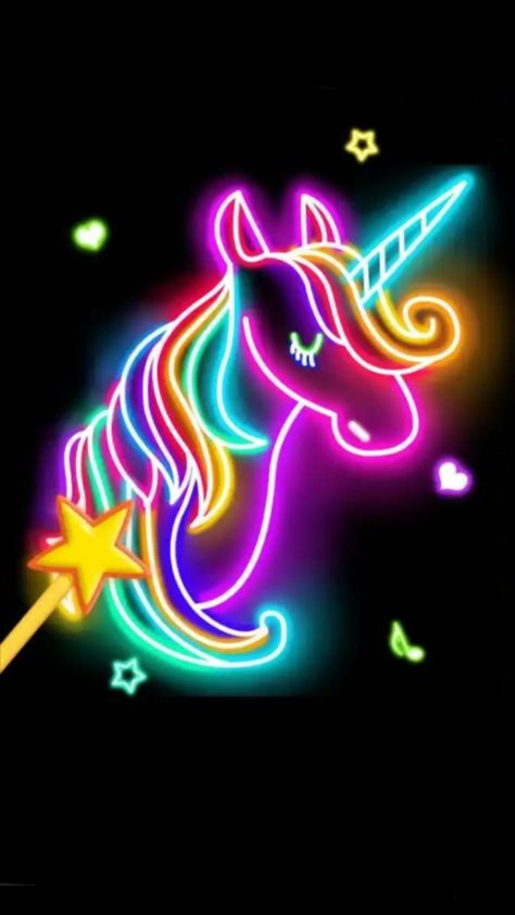 Neon Unicorn, Unicorn Wallpaper Cute, Unicorn And Fairies, Unicorn Drawing, Unicorn Pictures, Unicorn Makeup, Unicorn Crafts, Unicorn Wallpaper, Yuna Itzy