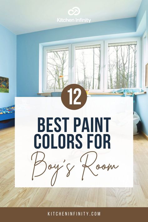 Kid Bedroom Colors, Neutral Boys Bedroom Paint Colors, Boy Room Colors Paint, Boys Room Paint Colors Sherwin Williams, Little Boy Room Colors, Blue Room Ideas For Boys, Blue Kids Room Boys, Paint Colors For Teenage Boys Room, Boys Bedroom Blue Walls