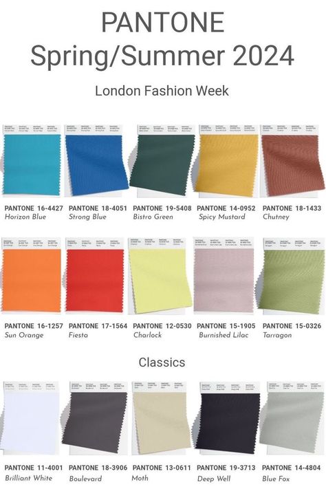 Pantone 2024, Pantone Colour Palettes, Spring Summer Fashion Trends, Color Forecasting, Day Clothes, Ss 2024, Color Combinations For Clothes, Color Trends Fashion, Summer Color Palette