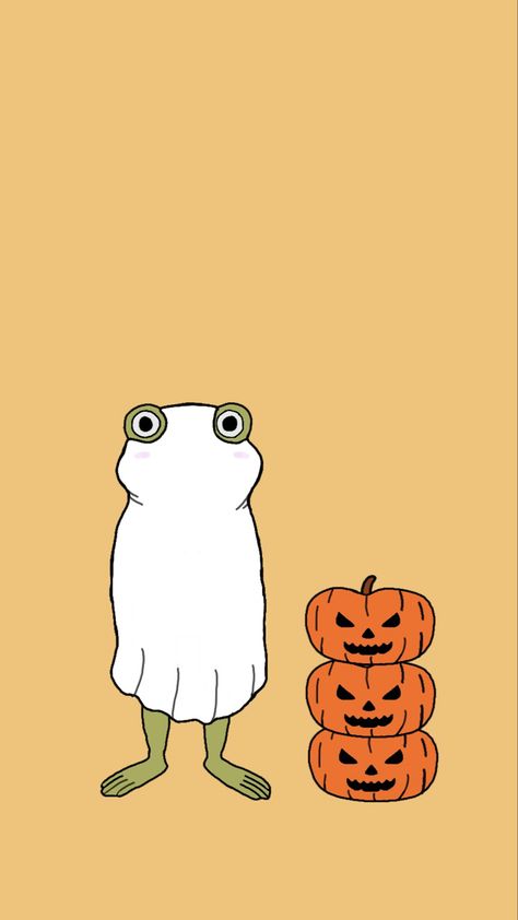 Phone wallpaper with frog ghost vibes Fall phone background Pumpkin Christmas Frog Wallpaper, Frog Wallpaper Iphone, Frog Wallpaper, Phone Background, Wallpaper Iphone Cute, Phone Backgrounds, Wallpaper Iphone, Phone Wallpaper, Iphone Wallpaper