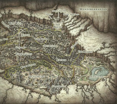 Maps Design, Cartography Map, Fantasy City Map, Fantasy World Map, Tabletop Rpg Maps, Rpg Map, Town Map, Dungeon Maps, D D Maps