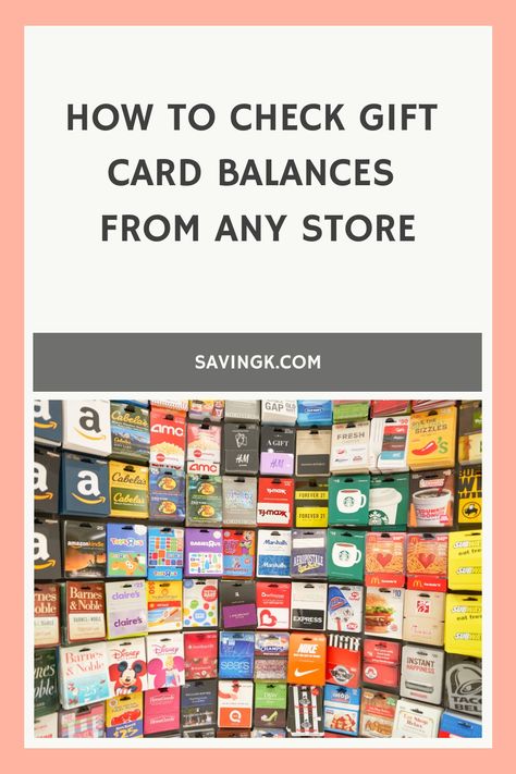 How To Check Gift Card Balances From Any Store Pottery Barn Gift Card, Taco Bell Gift Card, Dunkin Donuts Gift Card, American Express Gift Card, Mcdonalds Gift Card, Target Gift Cards, Popular Gifts, Google Play Gift Card, Grilling Gifts