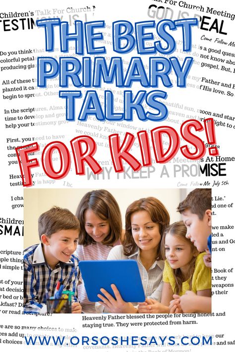 Church at Home ~ Primary Talks The best primary talks for kids are printable talk templates based on the Come Follow Me lessons for Primary. #latterdaysaints #lds #familyhomeevening #comefollowme #ldsprimary Lds Primary Talks, Primary Talks, Lds Talks, Fhe Lessons, Primary Lessons, Visiting Teaching, Lds Primary, Family Home Evening, Kids Talking