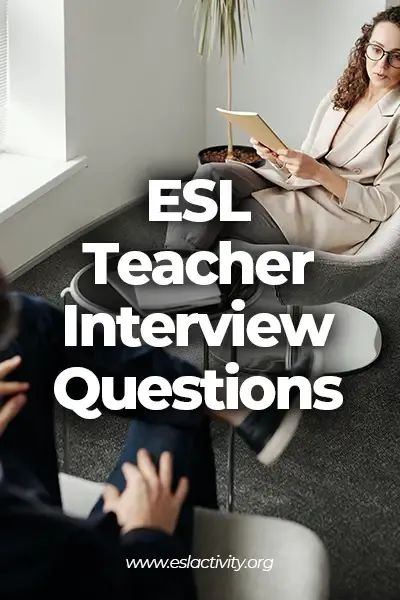 If you are looking for an ESL teaching job, check out our top 20 ESL teacher interview questions and sample answers.    #eslteacher #interview #interviewquestions #interviewtips Esl Teacher Resume, English Teacher Interview Questions, Elementary Esl Teacher, Teaching Interview Questions, Online Esl Teaching, Teacher Job Interview, Teacher Interview Questions, Teaching Interview, Teacher Interviews