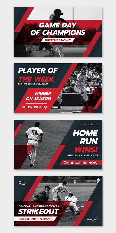 Baseball Player Youtube Thumbnail Templates AI, EPS Sports Youtube Thumbnail, Sports Thumbnail Design, Youtube Thumbnail Design Template, Youtube Cover Ideas, Youtube Video Cover Design, Youtube Thumbnails Design, Sports Thumbnail, Thumbnail Layout, News Thumbnail