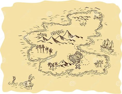 Sailing Ship Drawing, Treasure Map Drawing, Map Drawing Ideas, Pirate Ship Drawing, Planet Map, Pirate Map, Sea Map, Map Sketch, Map Drawing