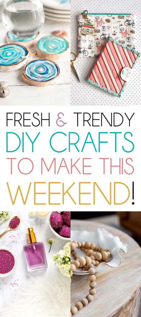 Fresh and Trendy DIY Crafts To Make This Weekend! - The Cottage Market Do you know what it is time for? Fresh and Trendy DIY Crafts To Make This Weekend of course. Tons of inspirational Crafts are waiting for you to choose from. One is perfect to make this weekend! Best Items To Sell At Craft Shows, Best Diy Crafts, Diy Artsy Decor, Diy Practical Crafts, 2024 Diy Trends, Craft Night Ideas Ladies Easy, Crafts You Can Make And Sell, Crafts To Make And Sell 2024, Craft Show Ideas To Sell Handmade