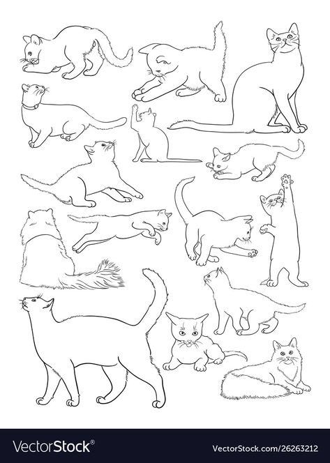 Fancy Cat Drawing, Cat Line Illustration, Outline Of Cat, Cat One Line Drawing, Embroidery Trousers, Cat Single Line Drawing, Chat Illustration, Cat Line Drawing, Cat Continuous Line Drawing