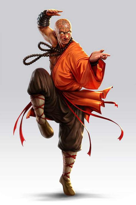 m Monk Robes Traveler d&d DnD Monks chi & meditation - Imgur Monk Dnd, Shaolin Monks, Kung Fu Martial Arts, Shaolin Kung Fu, Illustration Fantasy, Heroic Fantasy, Arte Robot, Martial Artists, Wing Chun