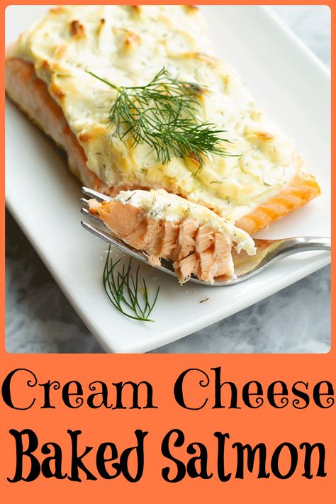 Baked Salmon With Cream Cheese - The Kitchen Magpie - Low Carb Salmon With Cream Cheese, Salmon Cream Cheese, Recipes Salmon, Seared Salmon, Baked Salmon Recipes, Low Carb Sides, Low Carb Baking, Low Carb Breakfast Recipes, Cream Cheese Recipes