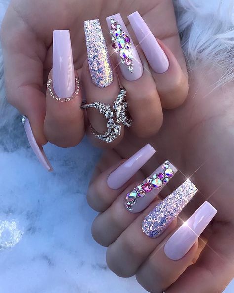 Bling Nails, Dramatic Nails, Nails Polish, Nagel Inspo, Bling Acrylic Nails, Diamond Nails, Beautiful Nail Designs, Luxury Nails, Dream Nails