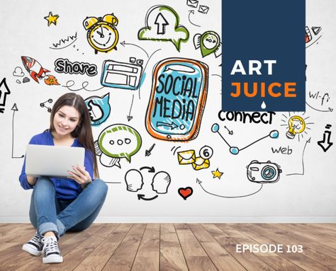 Social Media for Artists: An Introduction [Art Juice Ep: 103] Women's Clothing Store Design, No Social Media, Lean Startup, Yuval Noah Harari, Hobbies That Make Money, Social Media Success, Social Media Marketing Agency, Self Confidence Tips, Confidence Tips