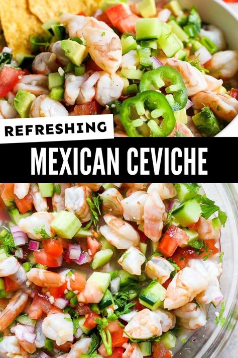 Ceviche Recipe - Isabel Eats Ceviche Recipe Fish, Best Ceviche Recipe, Mexican Shrimp Ceviche, Ceviche Recipe Mexican, How To Make Ceviche, Mexican Ceviche, Shrimp Ceviche Recipe, Isabel Eats, Mexican Shrimp