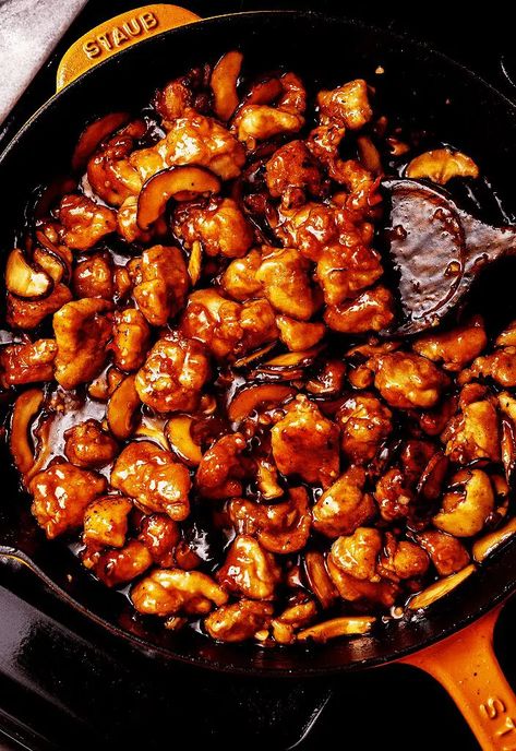 Spicy Orange Chicken Recipe | Tried and True Recipes Orange Grilled Chicken, Hot And Spicy Chicken Stir Fry, Asian Dishes Chicken, Authentic Orange Chicken Recipe, Sweet And Spicy Chicken Recipes, Chicken New Recipes, Shredded Orange Chicken, Chinese Orange Chicken Recipe, Body For Life Recipes