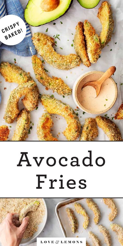 Avocado Fries Recipe, Jackfruit Sandwich, Bbq Jackfruit, Healthy Appetizer, Baked Avocado, Avocado Fries, Taco Fillings, Fries Recipe, Crunchy Snack