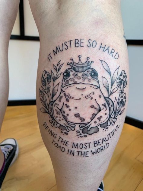 Frog And Mushroom Tattoo, Toad Tattoo, Mushroom Tattoo, Gothic Tattoos, Frog Tattoo, Insect Tattoo, Mushroom Tattoos, Frog Tattoos, R Tattoo