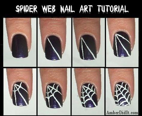 DIY Spider Web Nail Design DIY Nails Art nails #red #white Adore these chevron nails. Do It Yourself Nails, Nails Tumblr, Halloween Nail Designs, Halloween Nail Art, Cute Nail Designs, Fancy Nails, Nail Art Tutorial, Nail Arts, Creative Nails