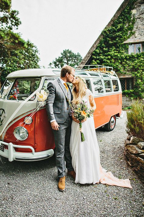 The Wedding Car  Have your wedding captured perfectly with: ForeverWorks.Co  beautiful films to treasure forever Wedding Getaway Car, Wedding Reception Fun, Wedding Transportation, Wedding Exits, Hippie Wedding, Beautiful Film, Wedding Robe, Lodge Wedding, Festival Celebration