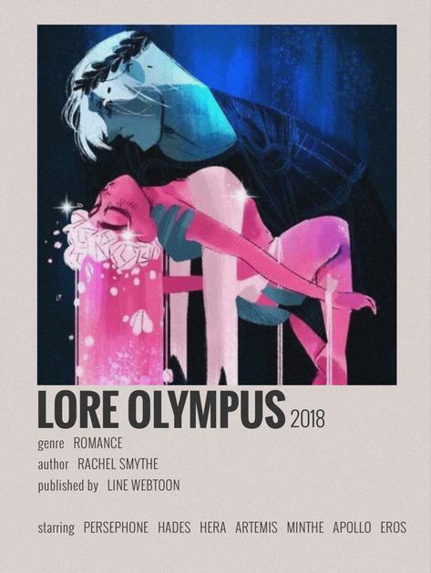 Webtoon Lore Olympus, Persephone Aesthetic Lore Olympus, Webtoon Polaroid Poster, Greek Mythology Movies, Persephone And Hades Art Lore Olympus, Lore Olympus Hades X Persephone, Persephone Art Lore Olympus, Hades Art Greek Mythology, Lore Olympus Aesthetic