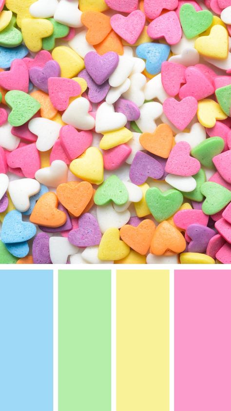 Sprinkles Color Palette, Donut Color Palette, Candy Colour Palette, Candy Color Palette, Indoor Playground Design, Palette Challenge, Pantone Colour Palettes, Color Palette Challenge, Color Catalog