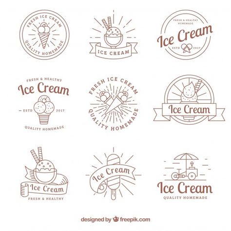 Gelato Logo, Draw Ice Cream, Ice Cream Logo, Ice Cream Menu, Logo Design Inspiration Vintage, Ice Cream Poster, Logo Design Inspiration Creative, Design Studio Logo, Ice Cream Brands