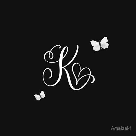 Couture, Tatto Letters, Letter K Tattoo, K Letter Images, Letter K Design, Name Design Art, Love Symbol Tattoos, Design With Letters, Pencil Sketches Easy