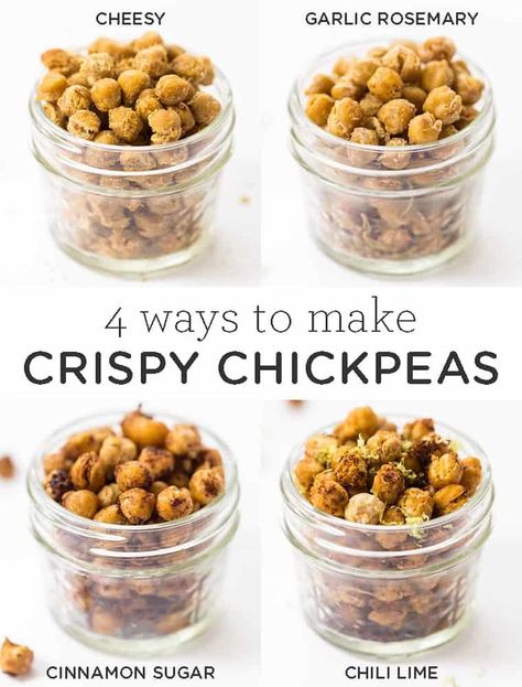 Chickpeas Crispy, Crispy Chickpea, Chickpea Recipe, Healthy Snacks To Buy, Snacks Easy, Simply Quinoa, Crispy Chickpeas, Easy Clean Eating, Chickpea Recipes