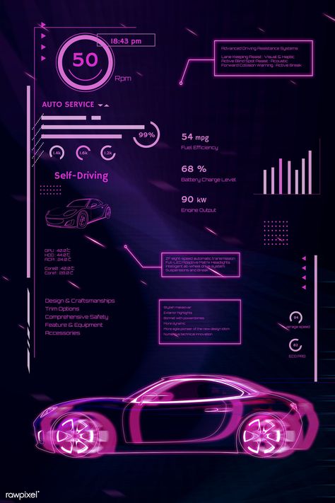 Futuristic Infographic Design, Esports Aesthetic, Neon Sports, Technology Design Graphic, Neon Car, Car Ui, Tech Aesthetic, Battery Charge, Motion Design Video