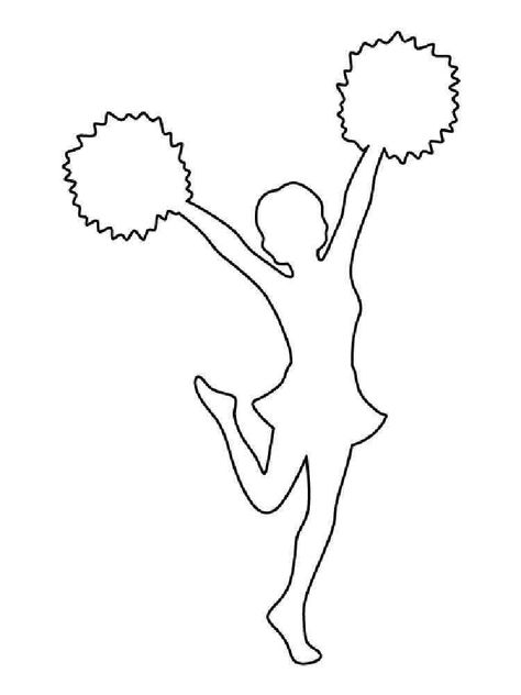 Cheerleader coloring pages Cartoon Cheerleader Drawings, Wrestling Coloring Pages, Cheer Drawings Easy, Cheer Drawings, Cheerleader Drawing, Cheerleader Poses, Cheerleader Silhouette, Relaxing Colors, Coloring Pages For Girls