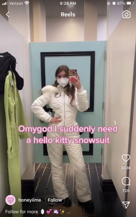 Clothes, Hello Kitty, Hello Kitty Snow Suit, Snow Suit, Jumpsuit, Kitty, Fashion Outfits