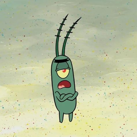 Plankton Spongebob Painting, Plankton Spongebob Tattoo, Plankton Tattoo, All Spongebob Characters, Drawing Ideas Spongebob, Plankton Drawing, Spongebob Reaction Pictures, Plankton Painting, Spongebob Plankton