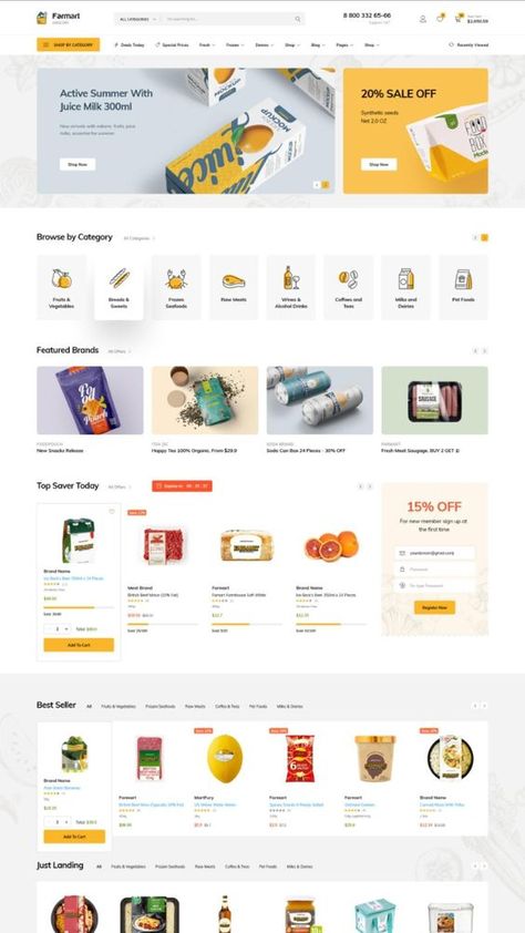 Site Design Ideas Online Store Web Design, Store Web Design, Web Site Template, Landing Page Ideas, Creative Landing Page, Corporate Website Design, Grocery Ads, Beautiful Web Design, Food Web Design