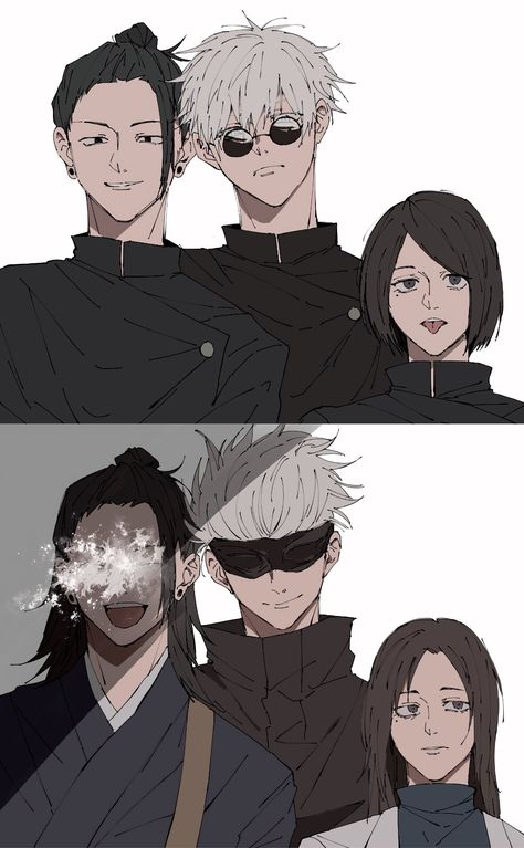 Sss Trio, Gojo Satoru, Anime Life, Fanarts Anime, Attack On Titan Anime, Boy Art, Anime Comics, Jujutsu Kaisen, Anime Love