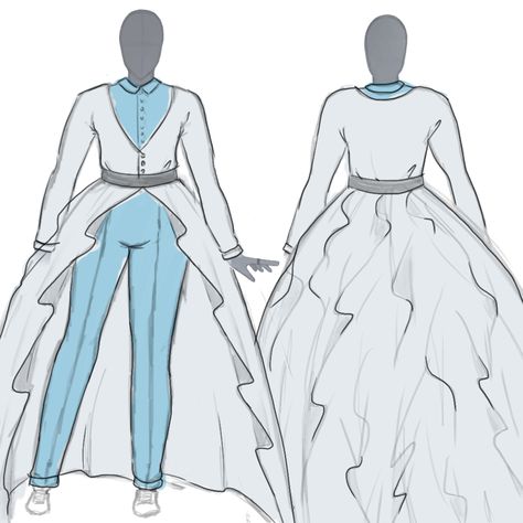 Nonbinary Royal Outfit, Formal Gender Neutral Outfit, Feminine Male Outfits Drawing, Gender Neutral Outfit Drawing, Nonbinary Wedding Dress, Gender Neutral Dress, Suit Dress Nonbinary, Enby Wedding Outfit, Fantasy Gender Neutral Outfits