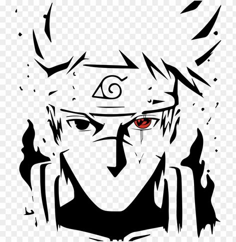 Naruto Stencil, Anime Svg Free, Naruto Svg, Naruto Drawings Easy, Naruto Painting, Anime Svg, Anime Decals, Clip Art Free, Tattoo Outline Drawing