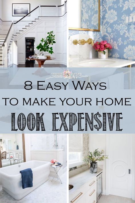 8 Clever Ways to Make Your Home Look Expensive High End Decorating, Inexpensive Ways To Update Home, High End Home Design, High End Diy Home Decor, High End Bedroom, High End Interior Design, Make Your Home Look Expensive, High End Home Decor, High End Home