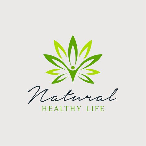 Natural Healthy Life Logo Vector Logo Template Healthy Logo, Nutrition Store, Free Logo Templates, Life Logo, Ad Logo, Premium Logo, Templates Free Download, Millet, Flyer Template