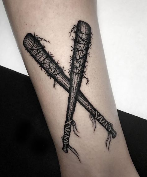 Baseball Bat Tattoo Ideas, Baseball Bat Tattoo, Barbed Wire Bat, Barbed Wire Tattoo, Barbed Wire Tattoos, Bat Tattoo, Baseball Bats, Dope Tattoos, Barbed Wire