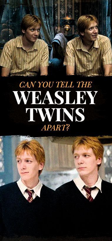 George Weasley Fan Art, The Weasley Twins, Harry Potter Twins, Harry Potter Test, Harry Potter Filming Locations, Weasley Family, Harry Potter Quizzes, Phelps Twins, Oliver Phelps