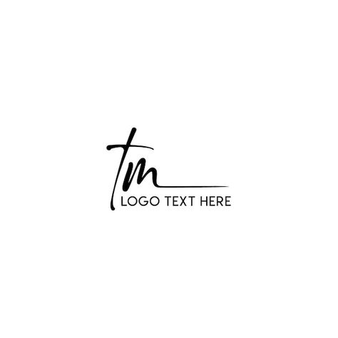 Vecteur logo tm, lettres tm manuscrites,... | Premium Vector #Freepik #vector #trait Tm Logo Design, Tm Logo, Logo Monogramme, Sign Board, Logo Images, Premium Vector, Business Cards, Logo Design, Spa