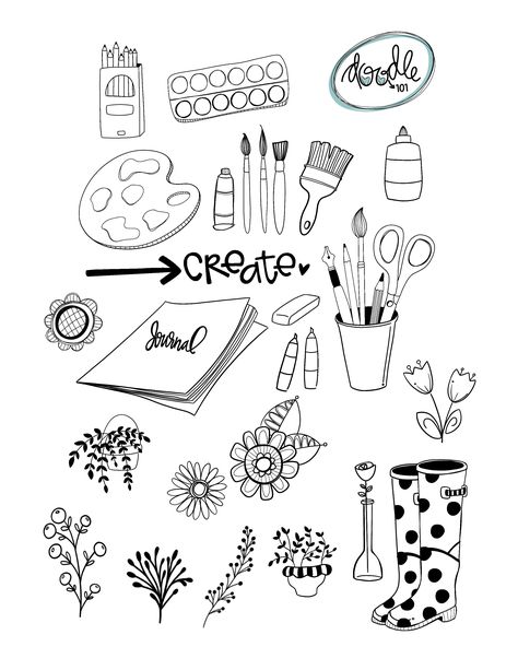 Page Filled With Doodles, Emilie Barnes, Arte Doodle, Doodle Art Journals, Doodle Inspiration, Online Friends, Easy Doodles Drawings, Easy Doodle Art, Doodle Lettering