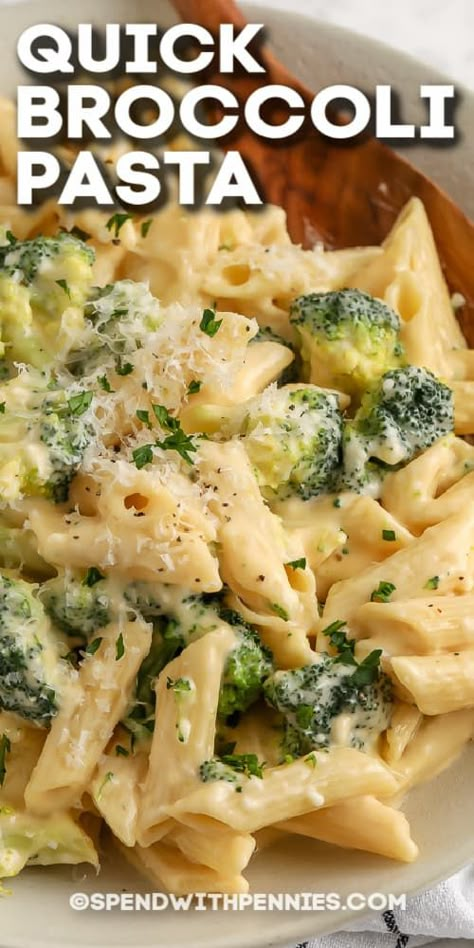 Vegetarian Supper, Apartment Recipes, Sauce Cheddar, Cheesy Pasta Recipes, Broccoli Pasta Recipe, Chicken Broccoli Pasta, Pasta Side Dishes, Pasta Sides, Hot Lunch