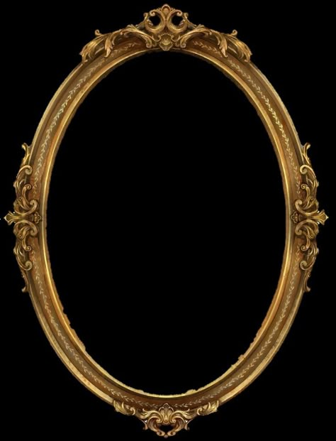 Gold Ornate Frame, Victorian Frames Vintage, Vintage Frame Png, Mirror Png, Gold Oval Frame, Victorian Frame, Antique Picture Frames, Vintage Frame, Vintage Objects