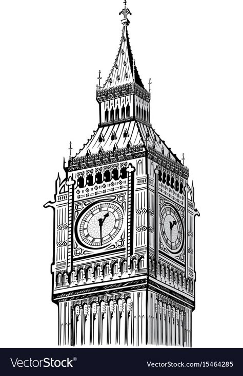 Big Ben Drawing, Aiden King, Royal Elite Series, Elite Series, Big Ben, Tower, England, Sketch, Clock