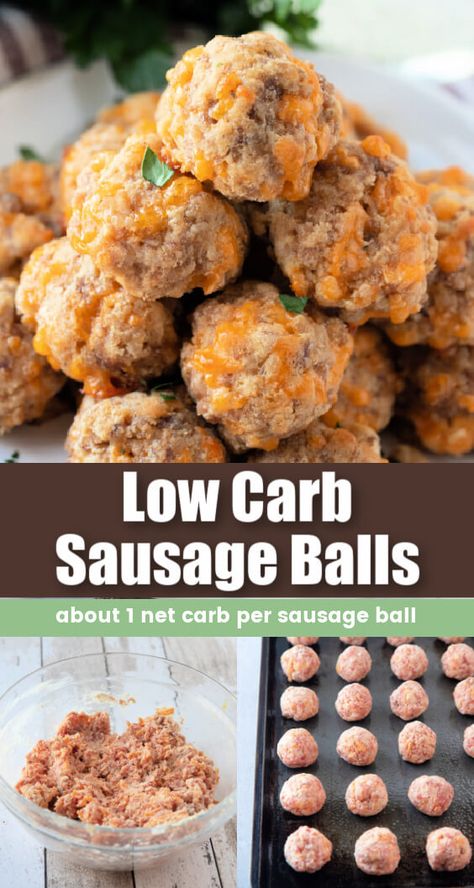 Low Carb Sausage Balls With Cream Cheese, Low Carb Sausage Balls, Keto Sausage Balls, Low Carb Sausage, Meal Sides, Low Carb Low Fat Recipes, Sausage Balls, Quick Meal, Weeknight Dinner Recipe