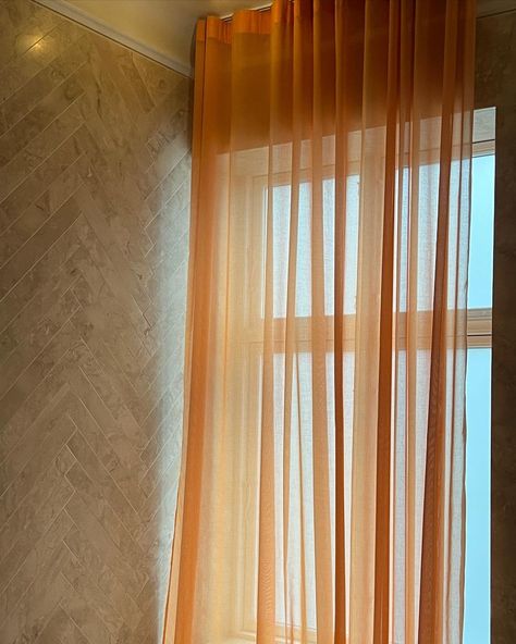 Add a touch of elegance to your home decor with flowy drapes and curtains. Upgrade your style today. Window Light, Sheer Curtain, Sheer Curtains, Light Yellow, Drapes Curtains, Yard, Curtains, Bedroom, Living Room